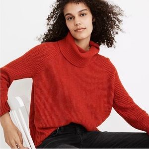 Madewell Turtleneck Sweater with Open Back